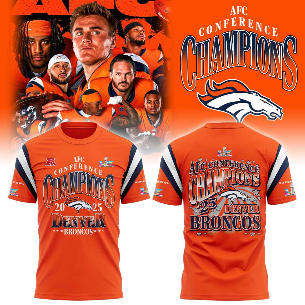 Denver Broncos 2025 AFC Conference Champions TShirt