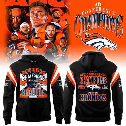 Denver Broncos 2025 AFC Conference Champions Hoodie