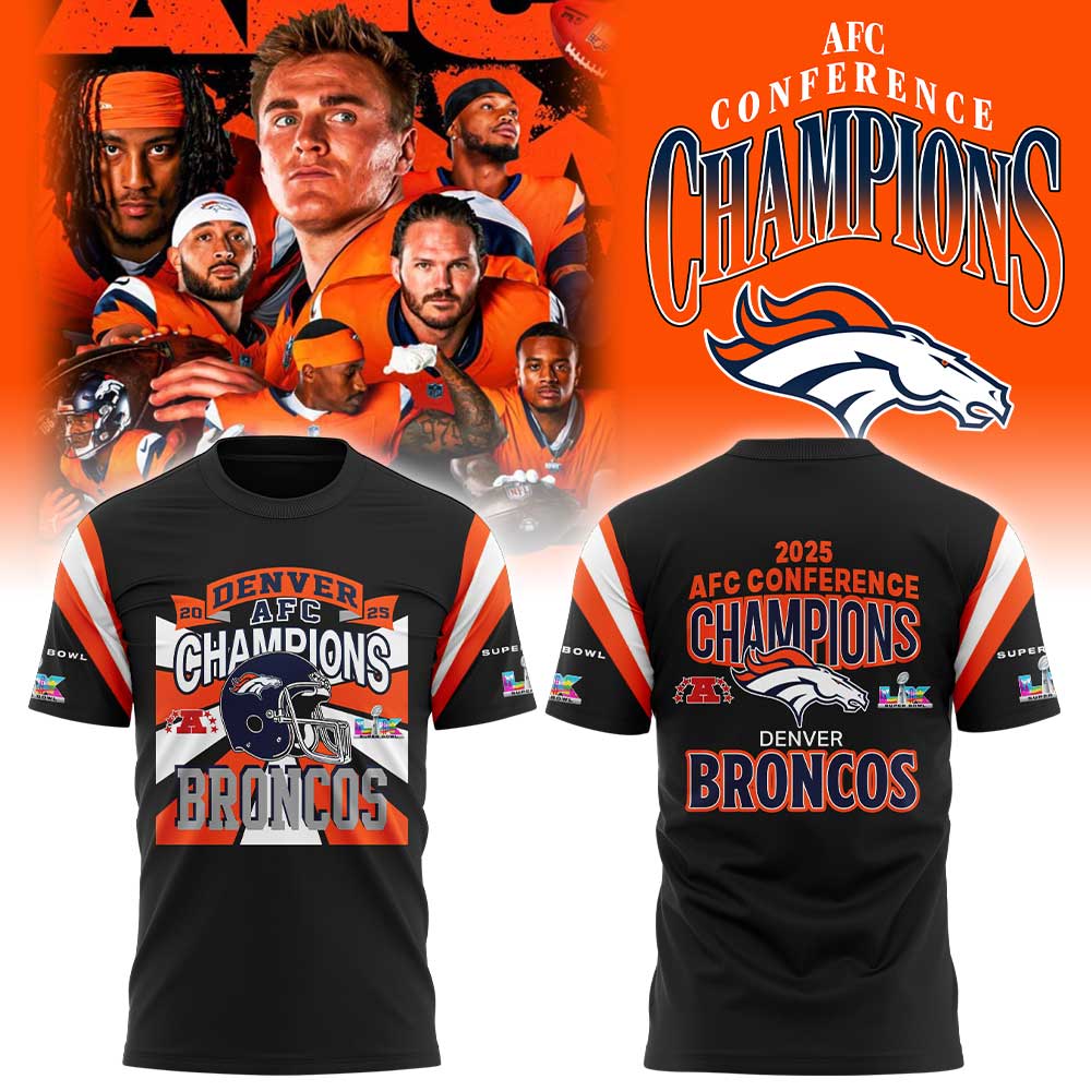 Denver Broncos 2025 AFC Conference Champions TShirt
