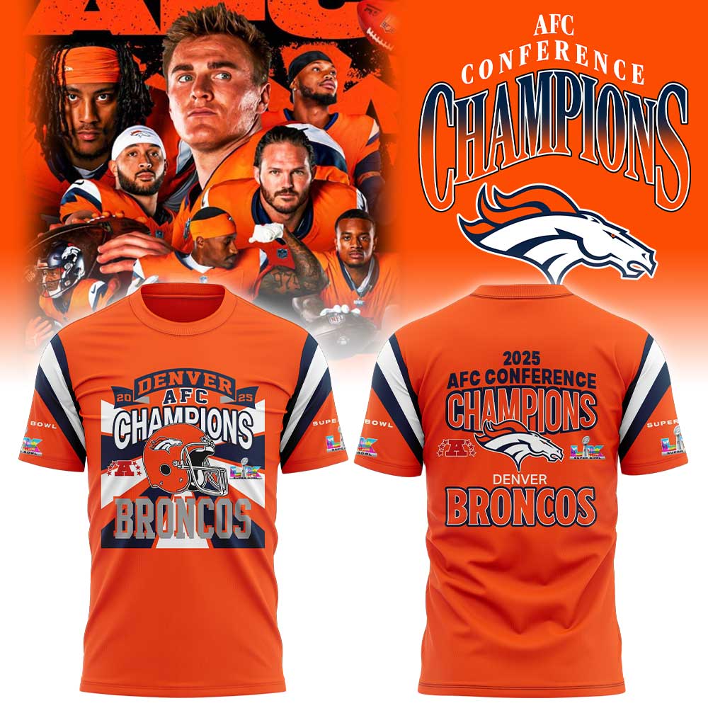 Denver Broncos 2025 AFC Conference Champions TShirt