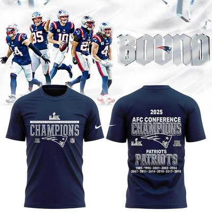 NE Patriots 2025 AFC Champions Limited Editon Shirt
