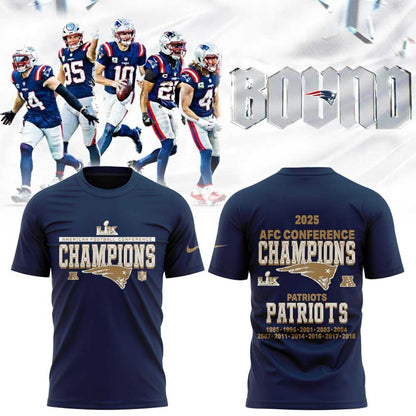 NE Patriots 2025 AFC Champions Limited Editon Shirt