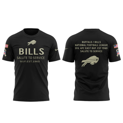 B.Bills 2025 NFL Salute to Service Collection Combo TShirt