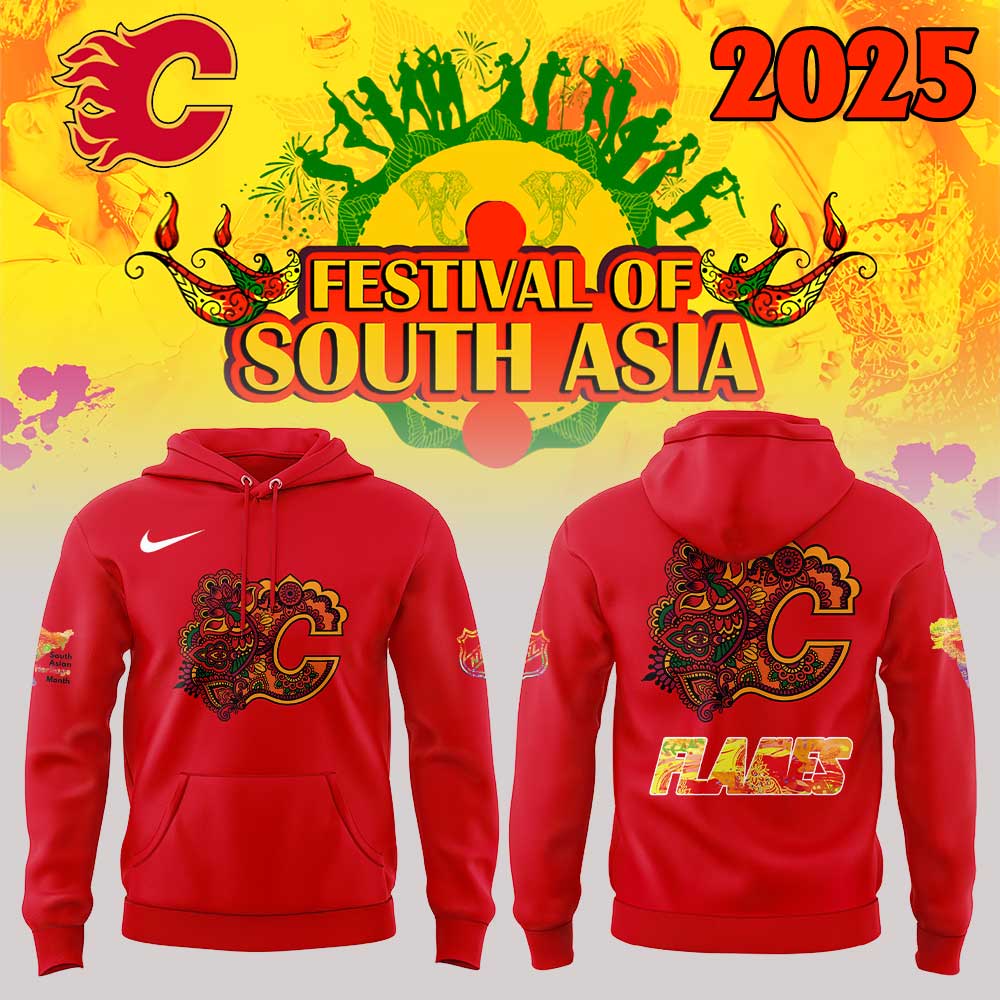 Calgary Flames Naz South Asian Celebration 2025 Combo Hoodie