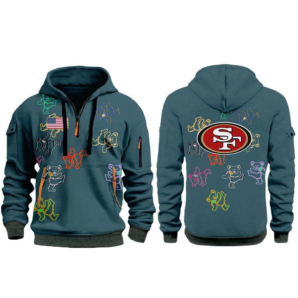 San Francisco 49ers have arrived in Melbourne Half Zip Hoodie