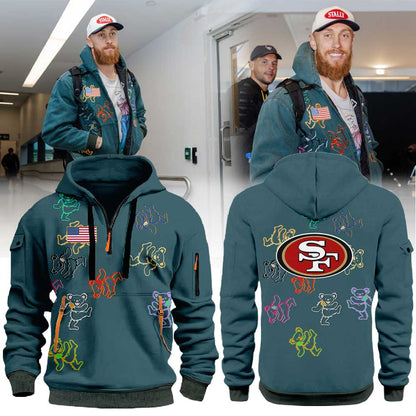San Francisco 49ers have arrived in Melbourne Half Zip Hoodie