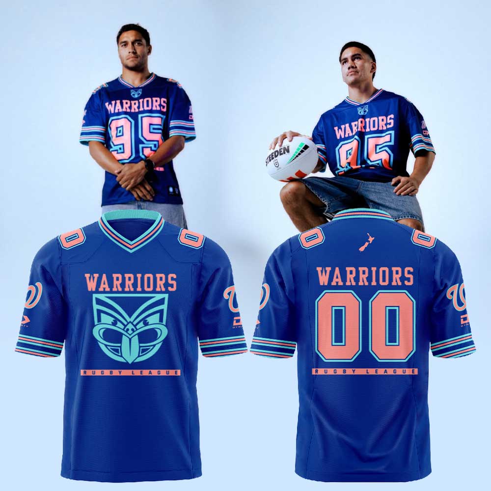 NZ Warriors Limited Edition Magic Round Football Jersey Custom Number