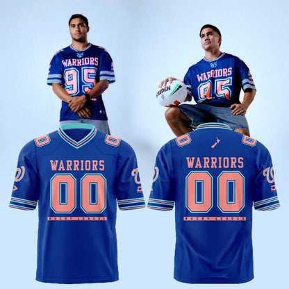 NZ Warriors Limited Edition Magic Round Football Jersey Custom Number V2