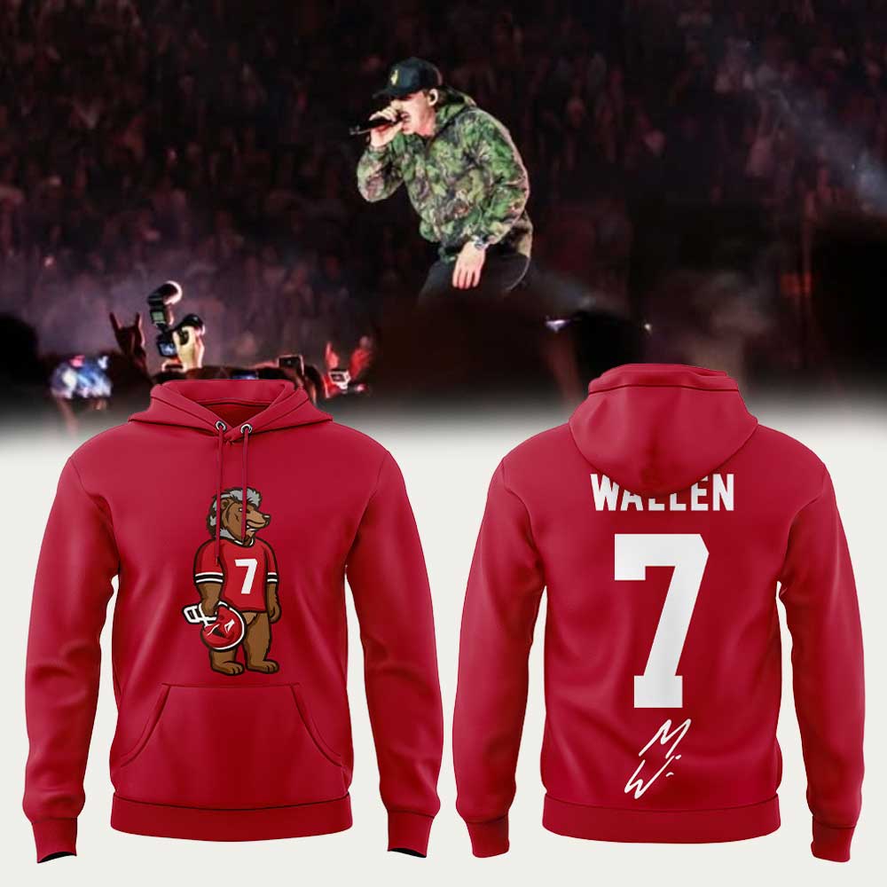 Morgan Wallen concert last night in Tuscaloosa, Alabama Hoodie Red