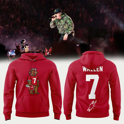 Morgan Wallen concert last night in Tuscaloosa, Alabama Hoodie Red