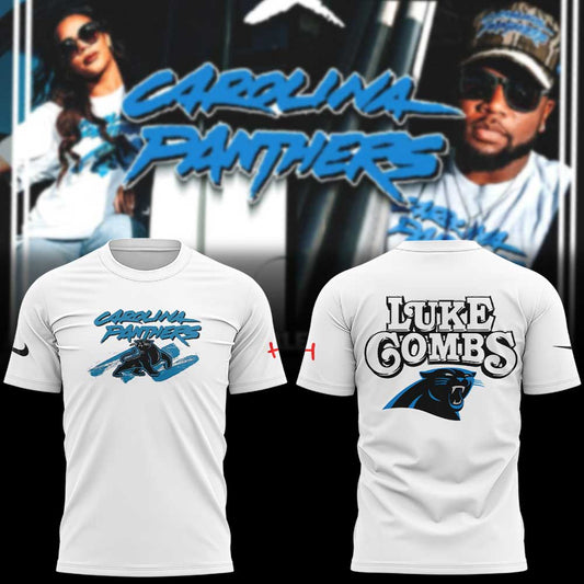 The Luke Combs x Carolina Panthers Exclusive Merch Collection Combo Shirt