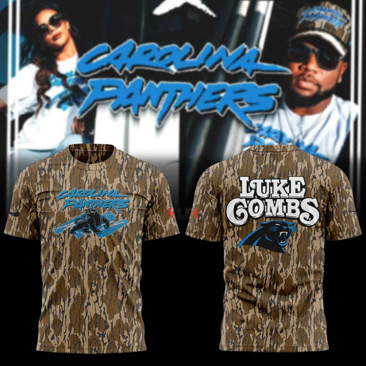 The Luke Combs x Carolina Panthers Exclusive Merch Collection Combo Shirt