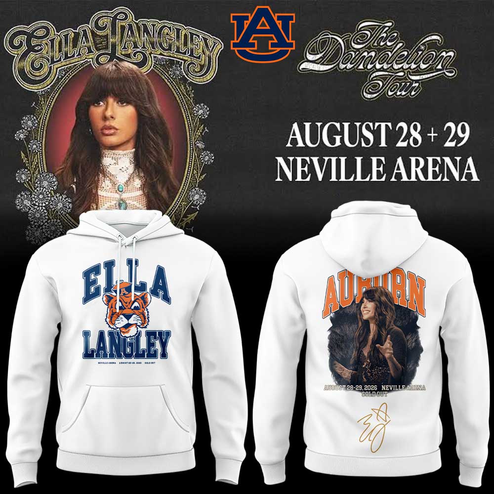Auburn Tigers x Ella Langley – The Dandelion Tour 2026 Neville Arena Hoodie