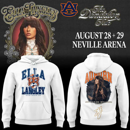 Auburn Tigers x Ella Langley – The Dandelion Tour 2026 Neville Arena Hoodie