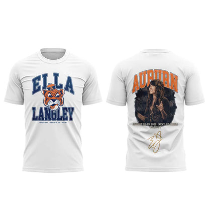 Auburn Tigers x Ella Langley – The Dandelion Tour 2026 Neville Arena Combo T-Shirt