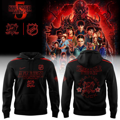 Anaheim Ducks Stranger Things 5 Combo Hoodie
