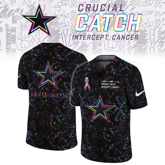 Dallas Cowboys Crucial Catch Limited Football Jersey