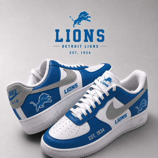 Limited Edition Detroit Lions AF1 SNEAKER