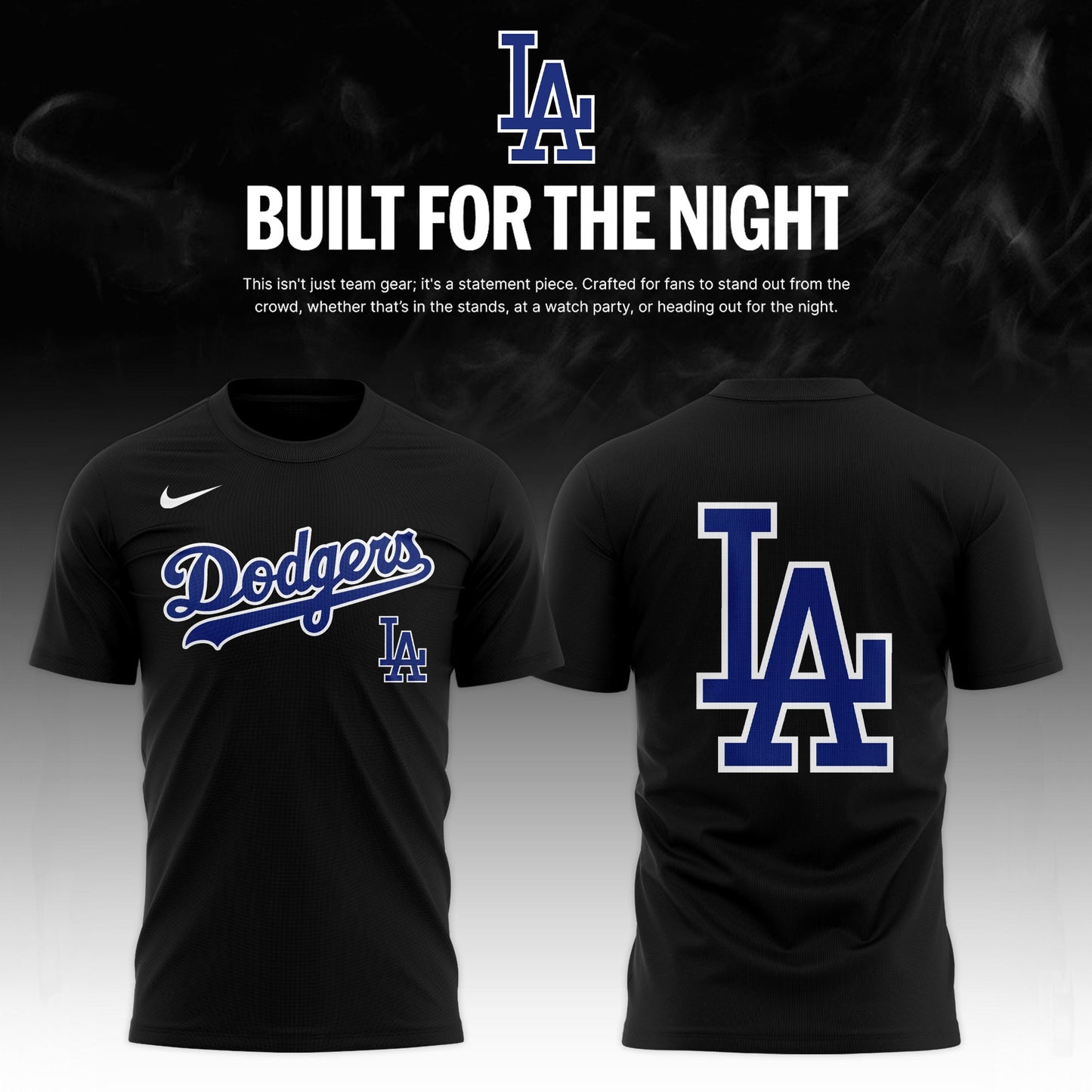 Los Angeles Dodgers 2026 Fashion Black Out Limited Edition Tshirt