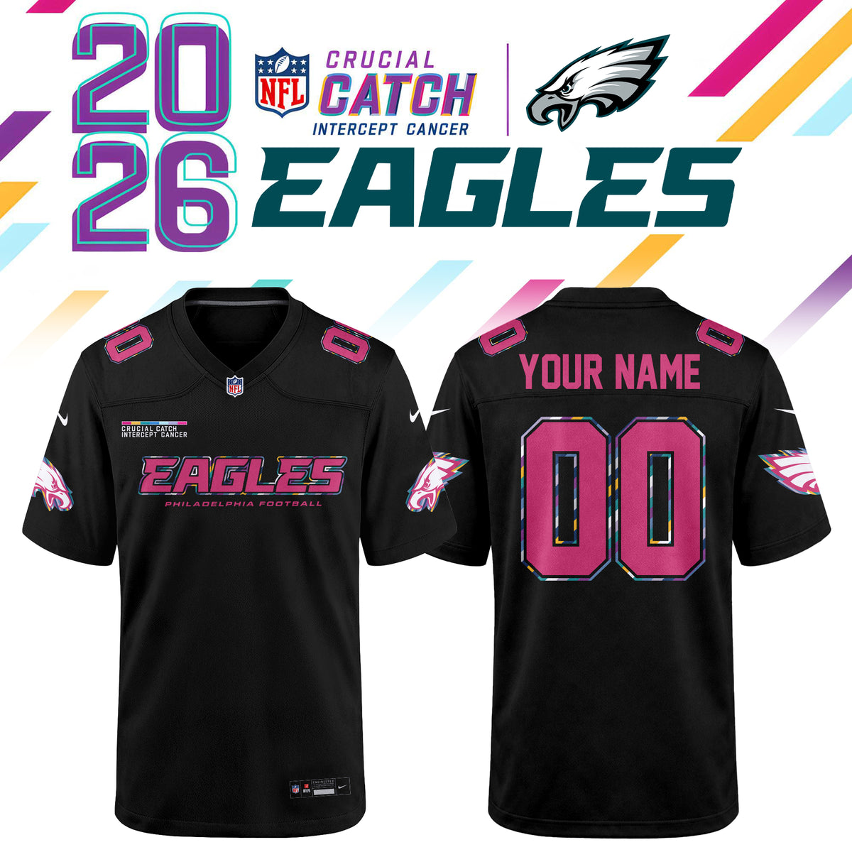 NFL Crucial Catch 2026 Pink Limited Edition Jersey