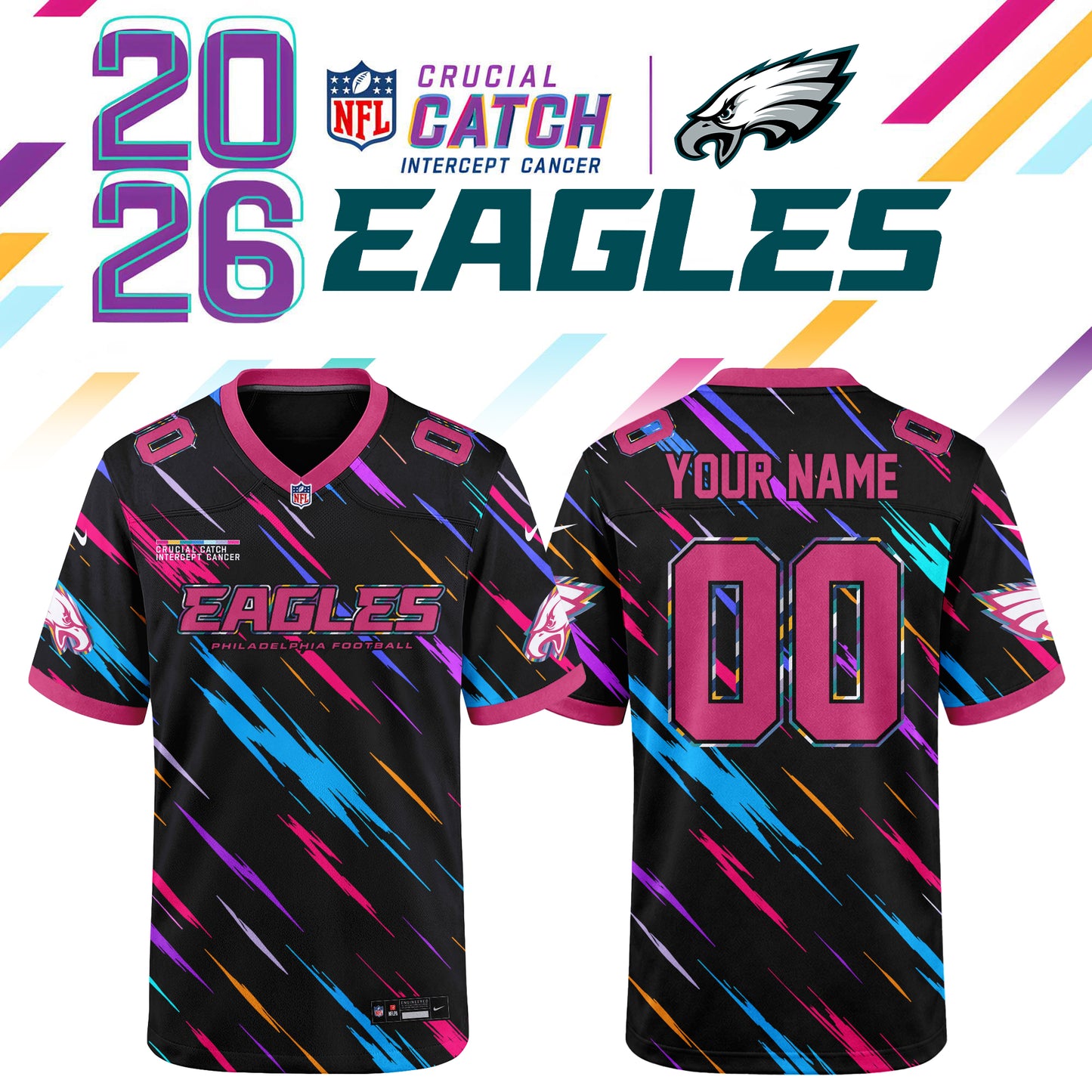 NFL Crucial Catch 2026 Pink Limited Edition Jersey