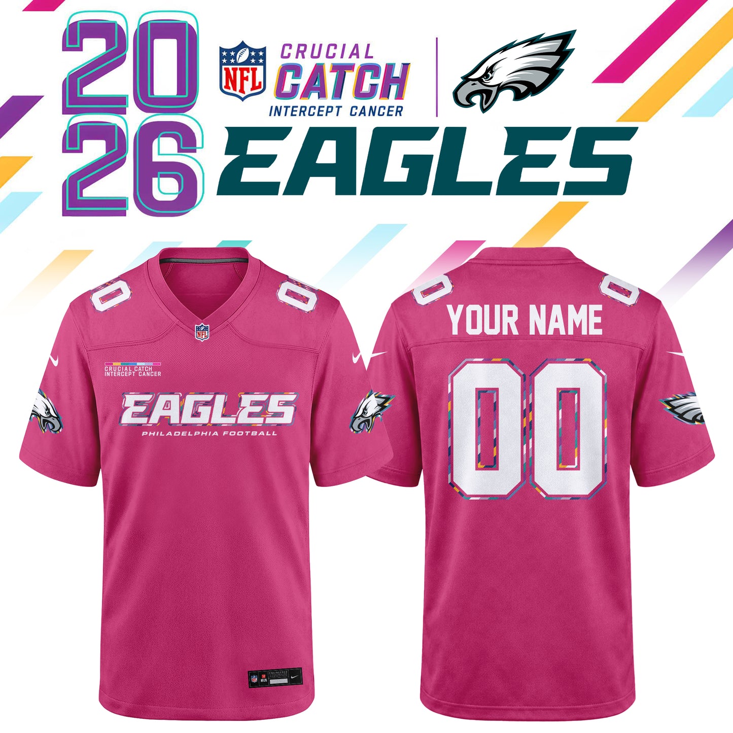 NFL Crucial Catch 2026 Pink Limited Edition Jersey
