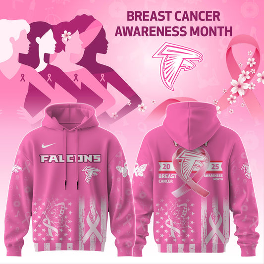 Atlanta Falcons Special Breast Cancer Awareness Month Limited Edition Hoodie 2025