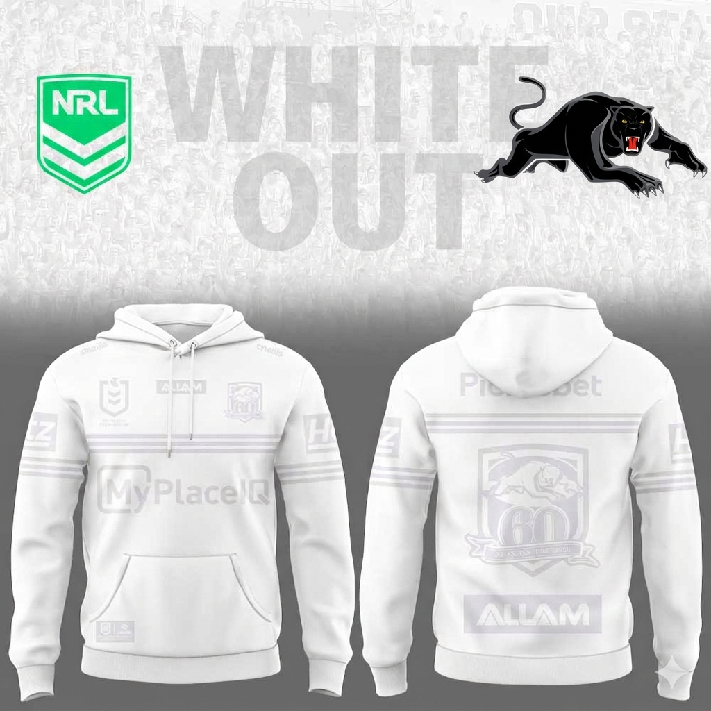 Penrith Panthers White out NRL Limited Edition Hoodie