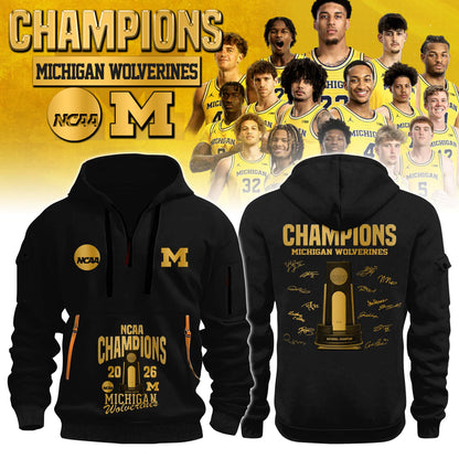MICH Champions NCAA DI Basketball 2026 New Hoodie Limited Edition