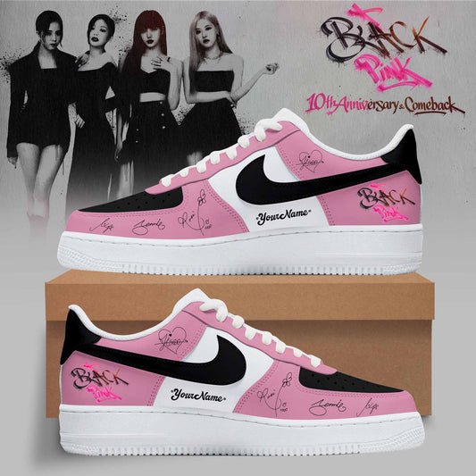🖤 BLACKPINK – 10th Anniversary & Comeback 🩷- Exclusive Nike Air Force 1