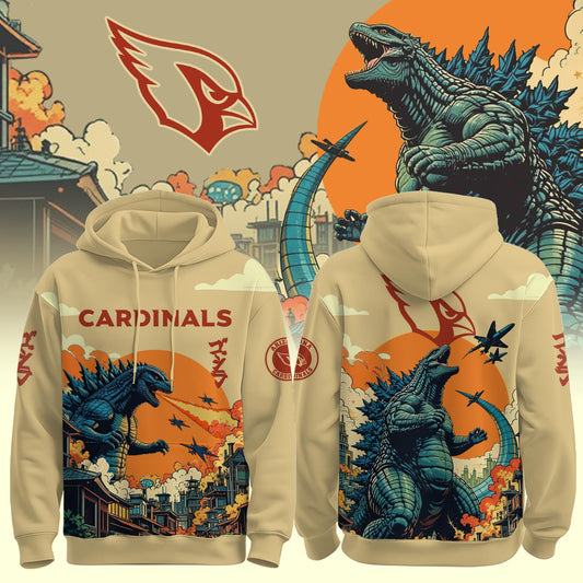 ARI Cardinals Special Godzilla Limited Edition Hoodie