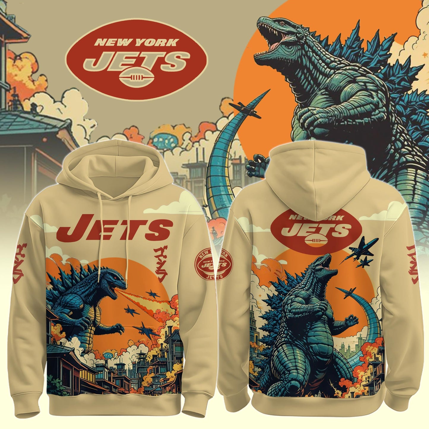 NY Jets Special Godzilla Limited Edition Hoodie