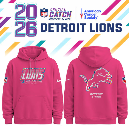 Detroit Lions 2026 Crucial Catch Limited Hoodie