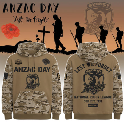 Sydney Roosters – Anzac Day Hoodie