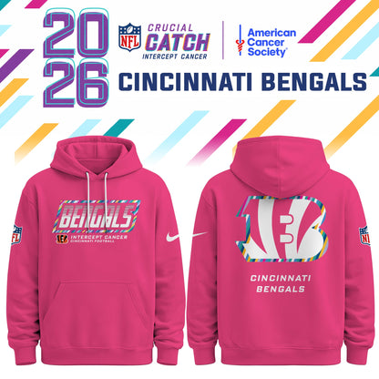 Cincinnati Bengals 2026 Crucial Catch Limited Hoodie