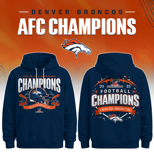 Denver Broncos 2025 AFC Conference Champions Hoodie