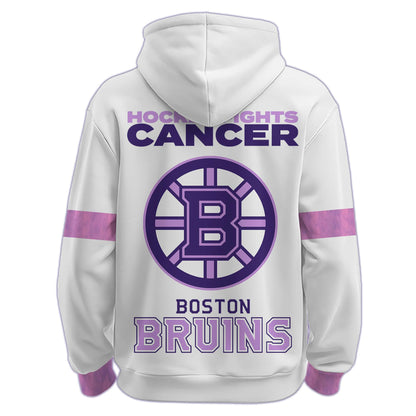 Boston Bruins x Hockey Fights Cancer Hoodie Limited Edition