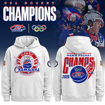 USA Men’s National ICE Hockey Team 2026 Olympic Gold Exclusive Hoodie