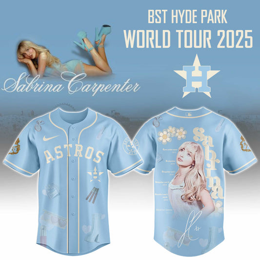 H Astros x Sabrina Carpenter Short n™ Sweet Tour� Jersey Editions Limited +Selling Out Fast