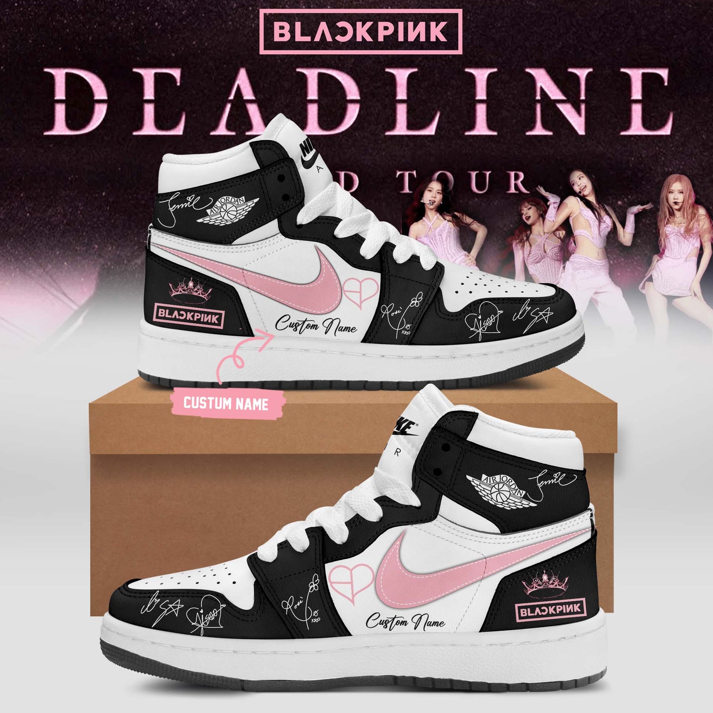 🖤 BLACKPINK – 10th Anniversary & Comeback 🩷 Exclusive JD1 Shoes