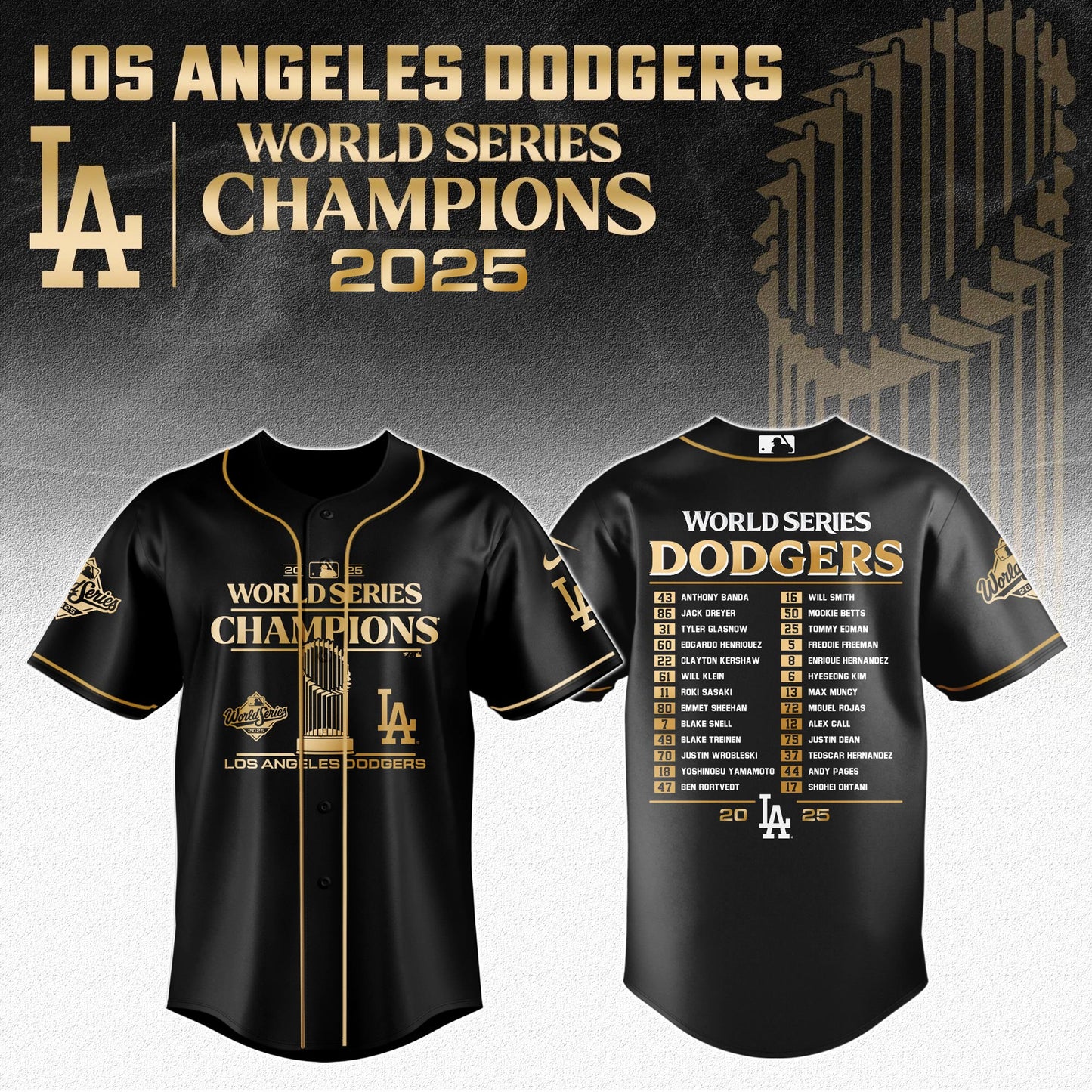 Los Angeles Dodgers x World Series Champion 2025 Jersey Limited Edition