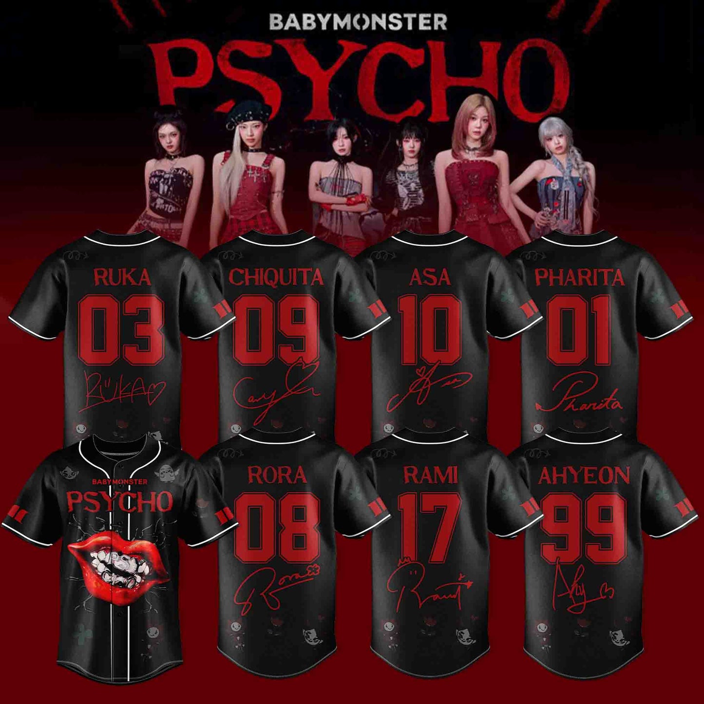 BABYMONSTER : PSYCHO [ WE GO UP] Album 2025 Limited – Jersey