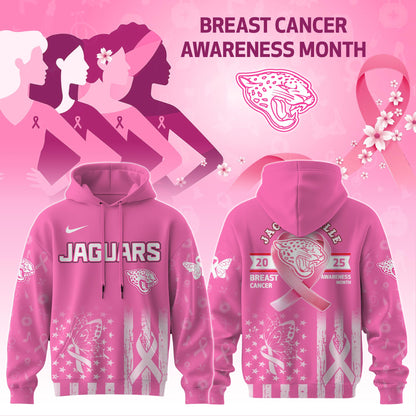 Jacksonville Jaguars Special Breast Cancer Awareness Month Limited Edition Hoodie 2025
