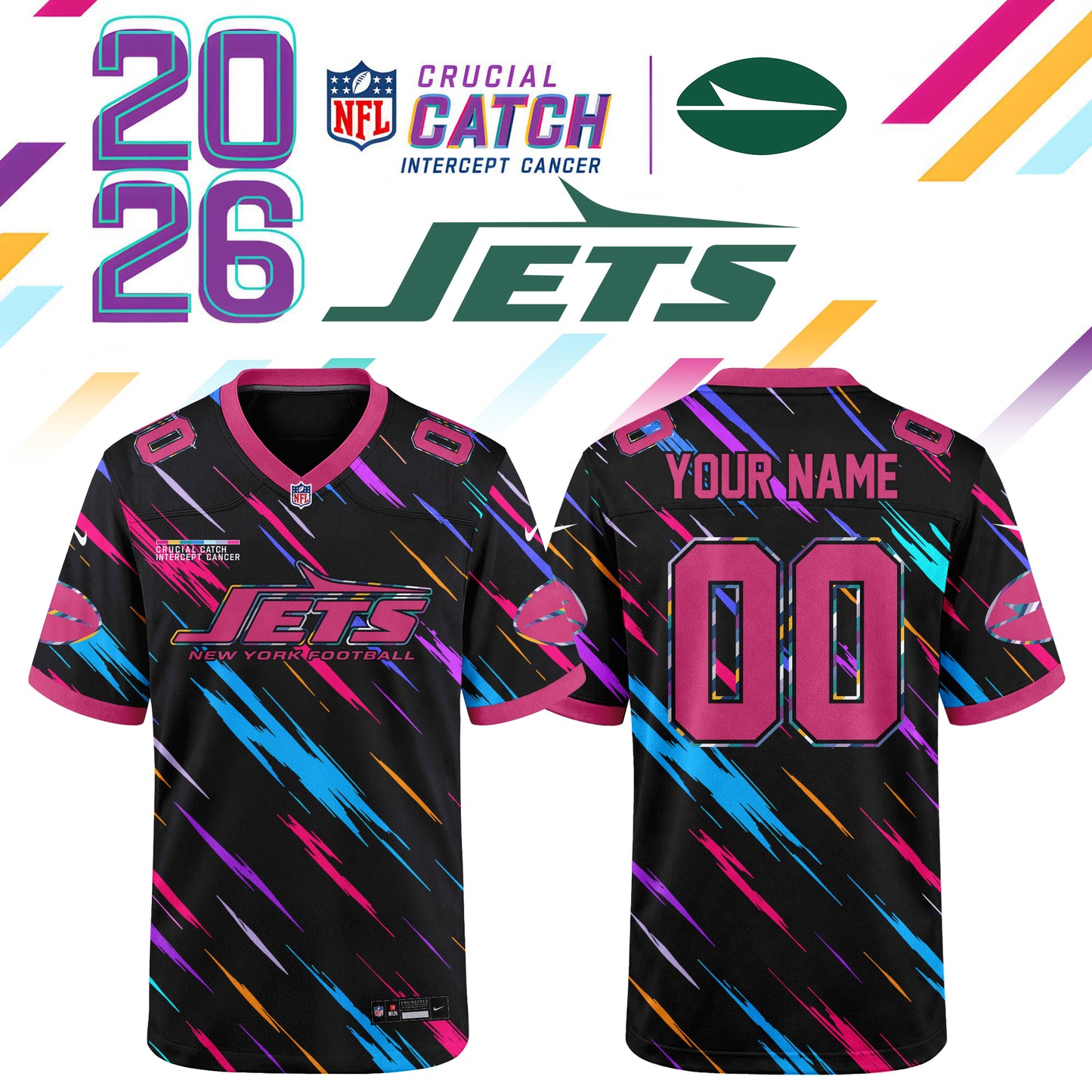 NFL Crucial Catch 2026 Pink Limited Edition Jersey