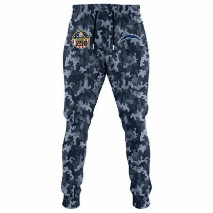 Los Angeles Chargers Navy 250th Birthday Hoodie Limited Edions