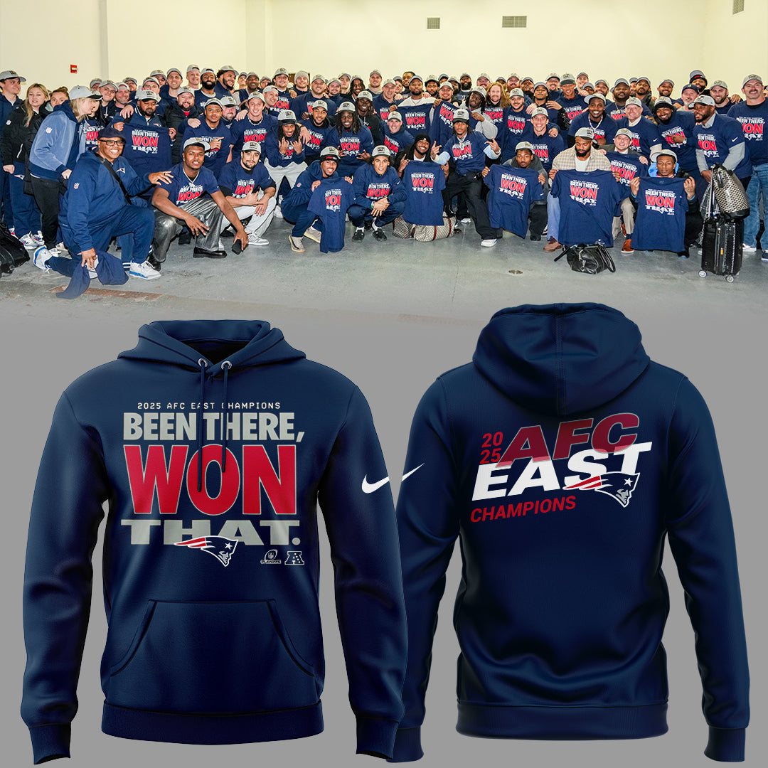 New England Patriots 2025 AFC East Champions Hoodie Limited Edition