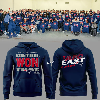 New England Patriots 2025 AFC East Champions Hoodie Limited Edition