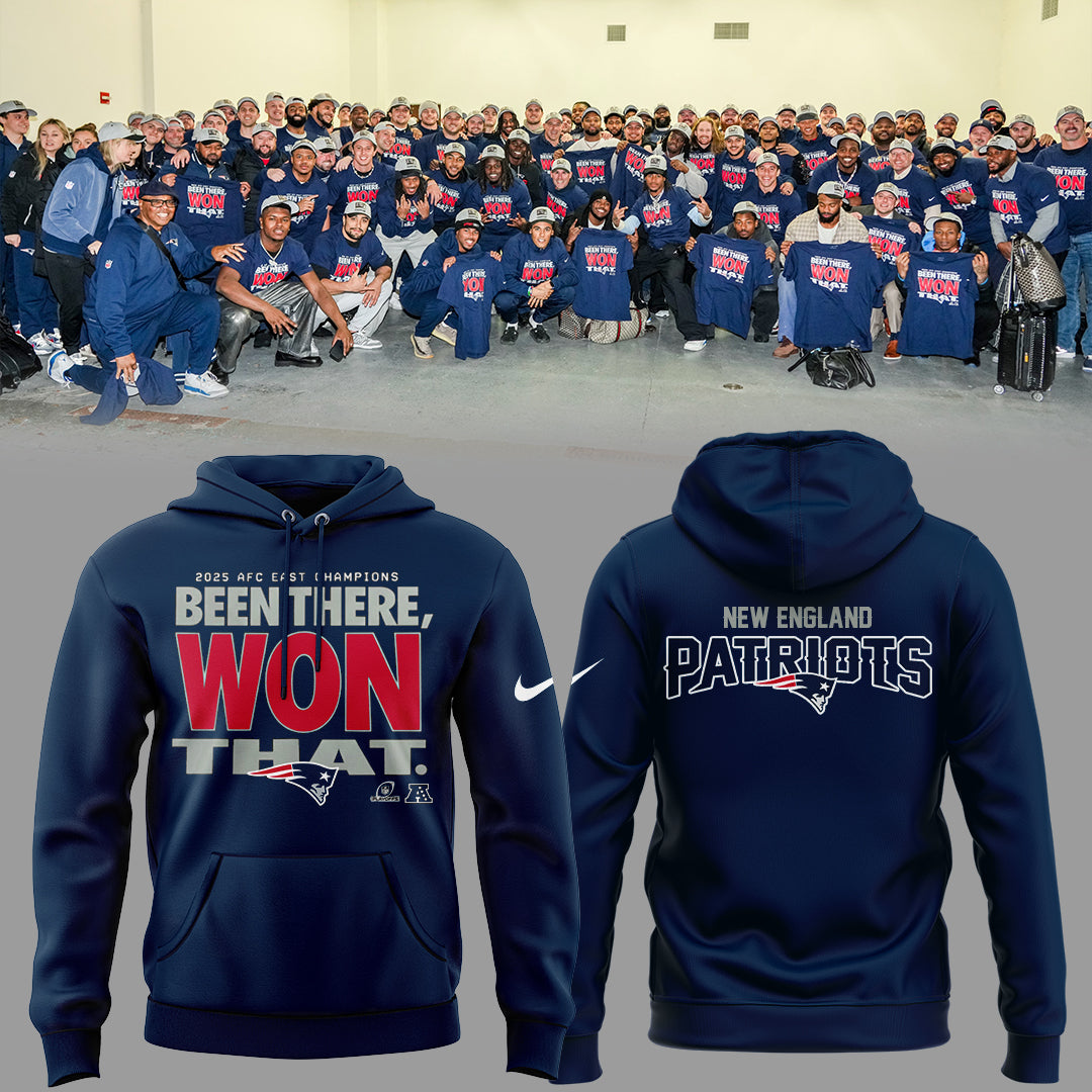 New England Patriots 2025 AFC East Champions Hoodie Limited Edition