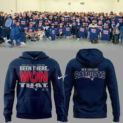 New England Patriots 2025 AFC East Champions Hoodie Limited Edition