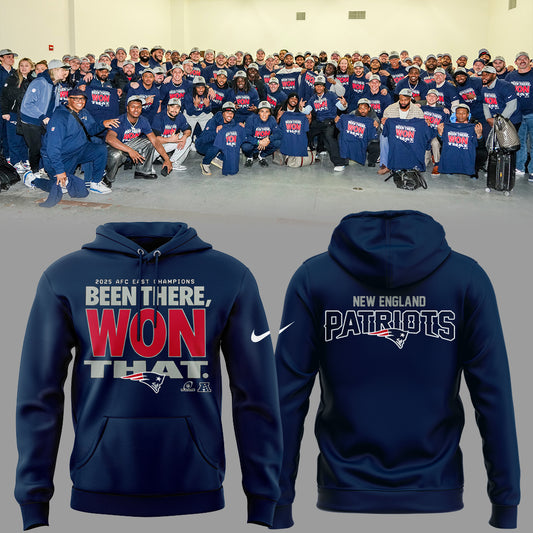 New England Patriots 2025 AFC East Champions Hoodie Limited Edition
